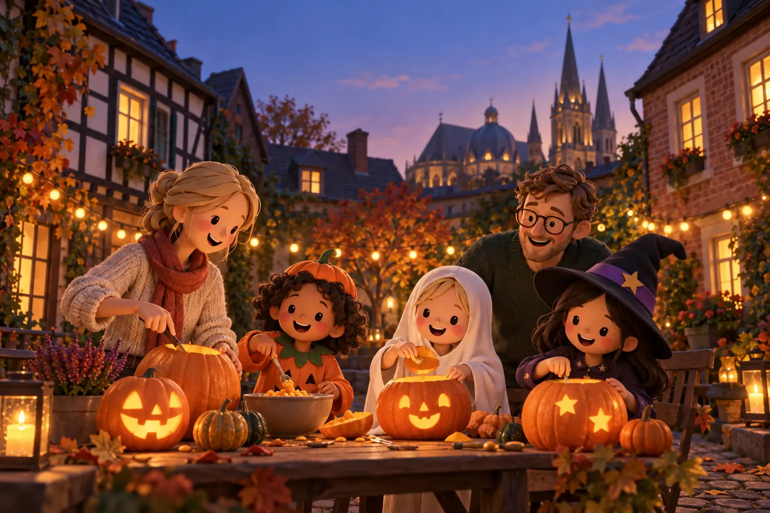 Illustration zum Thema „Halloween“